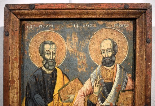 Saint Peter and Saint Paul   Greek icon 18th century - 